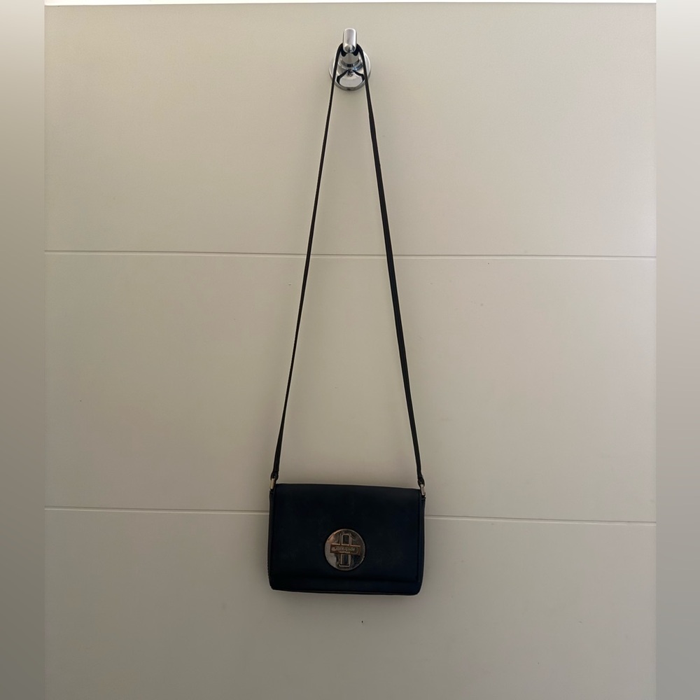 Kate Spade Black Crossbody Bag with Gold Accent